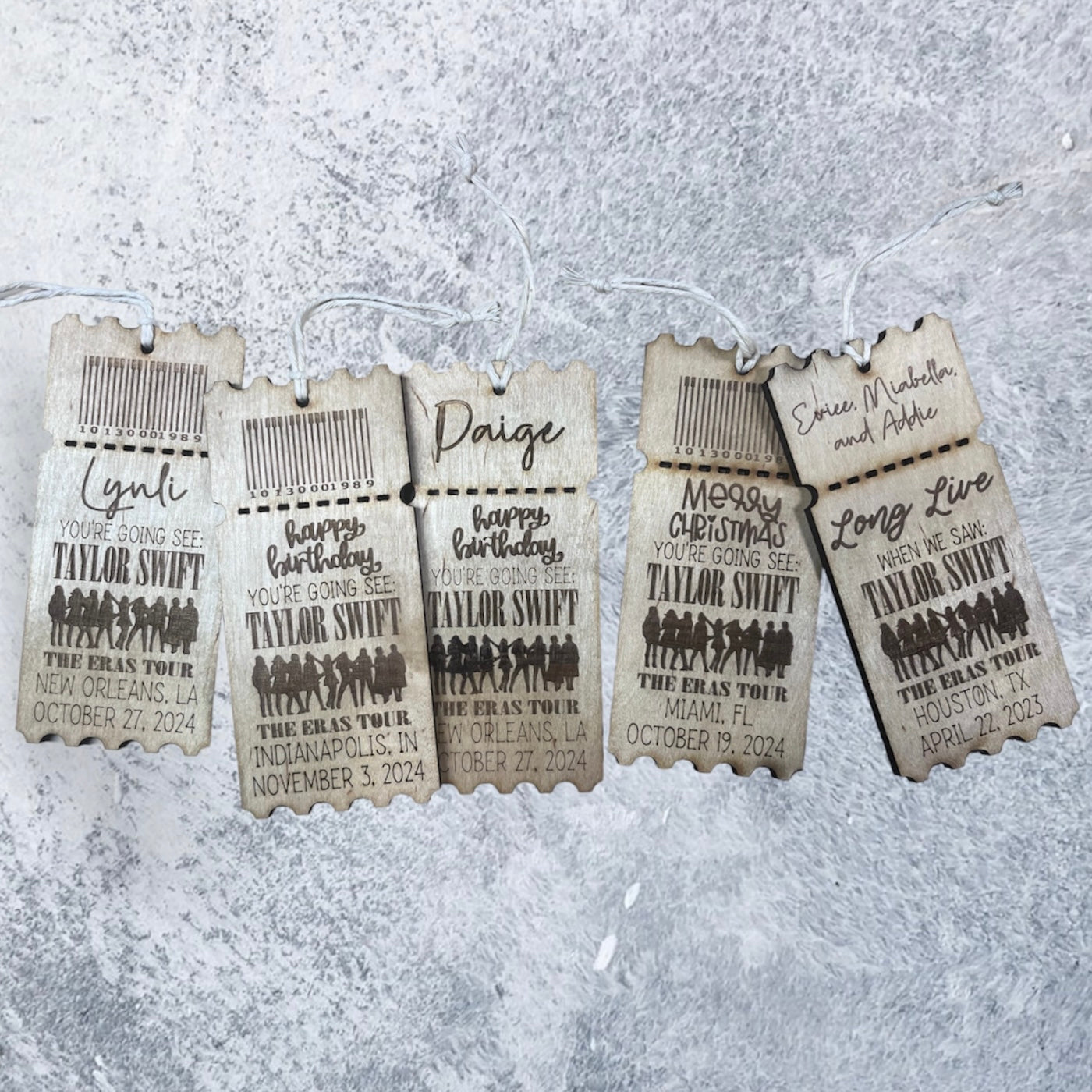 Eras Tour - Engraved Ticket