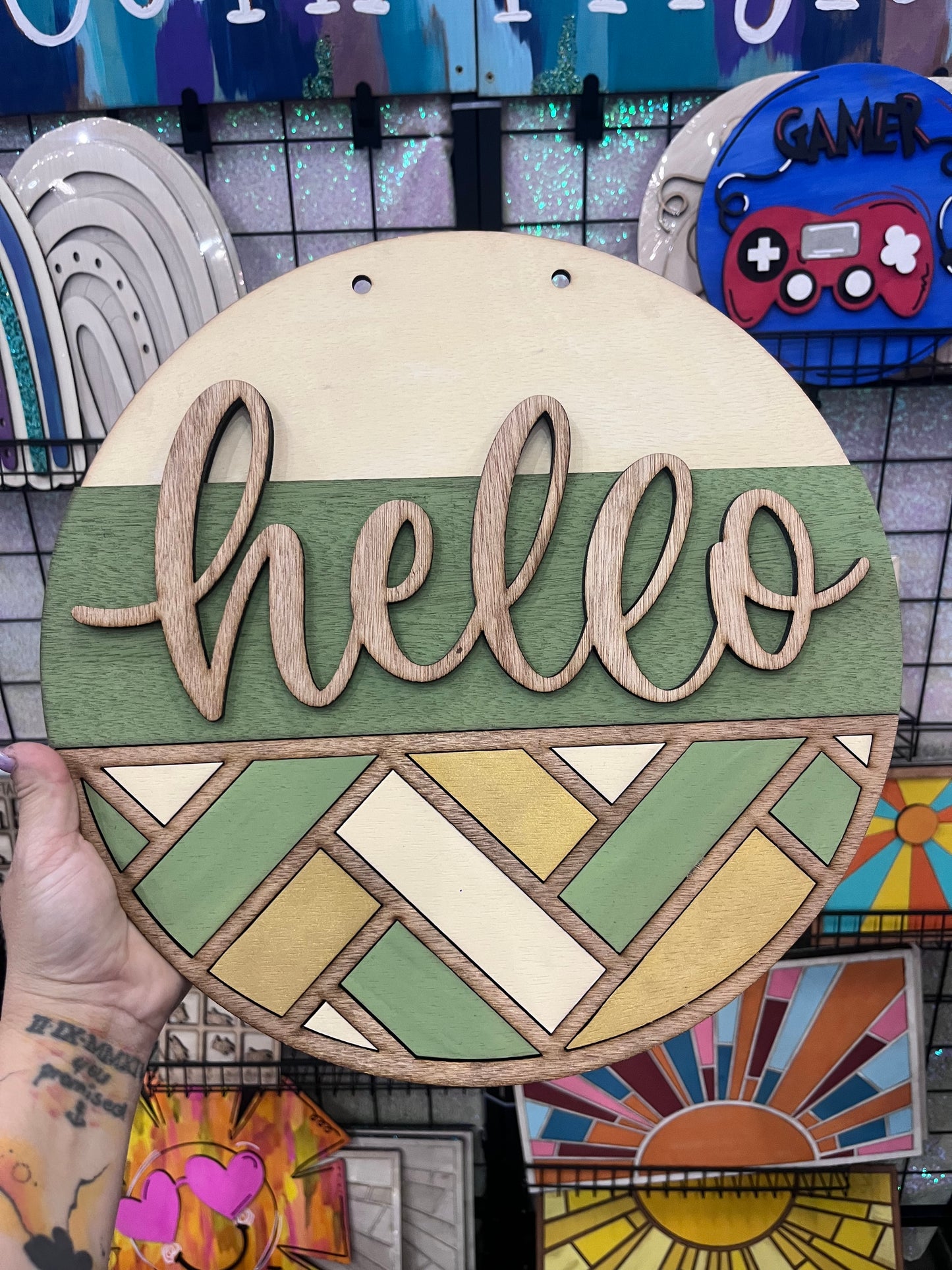 Geometric “Hello” DIY Kit