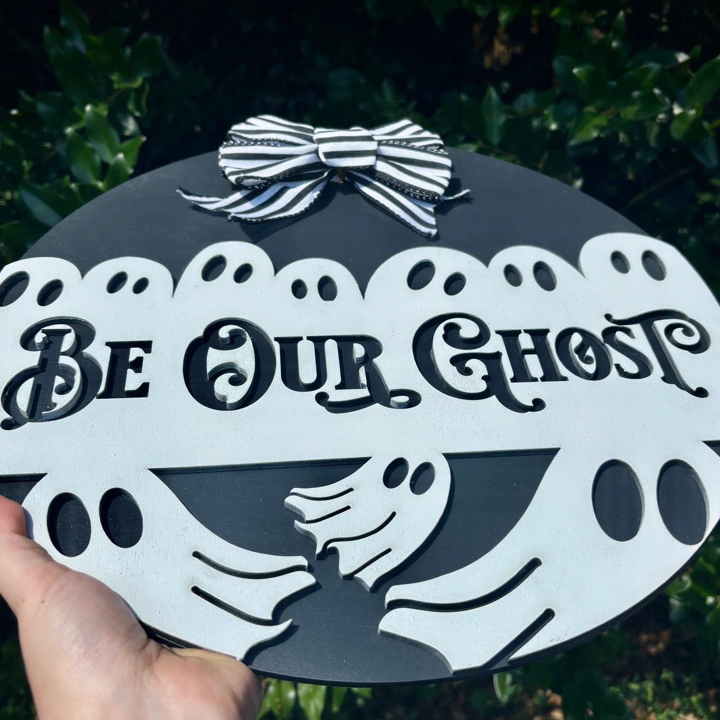 Be Our Ghost Sign | Halloween Sign | Halloween Décor | Trick or Treat Sign | Fall Décor | Spooky Season