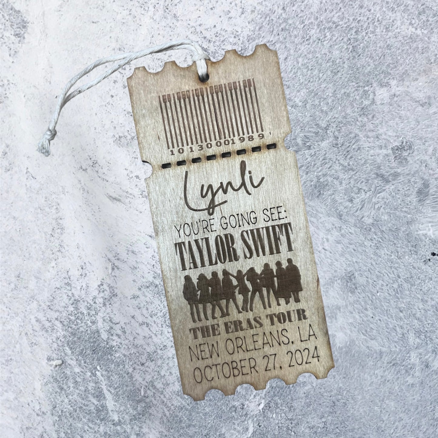 Eras Tour - Engraved Ticket