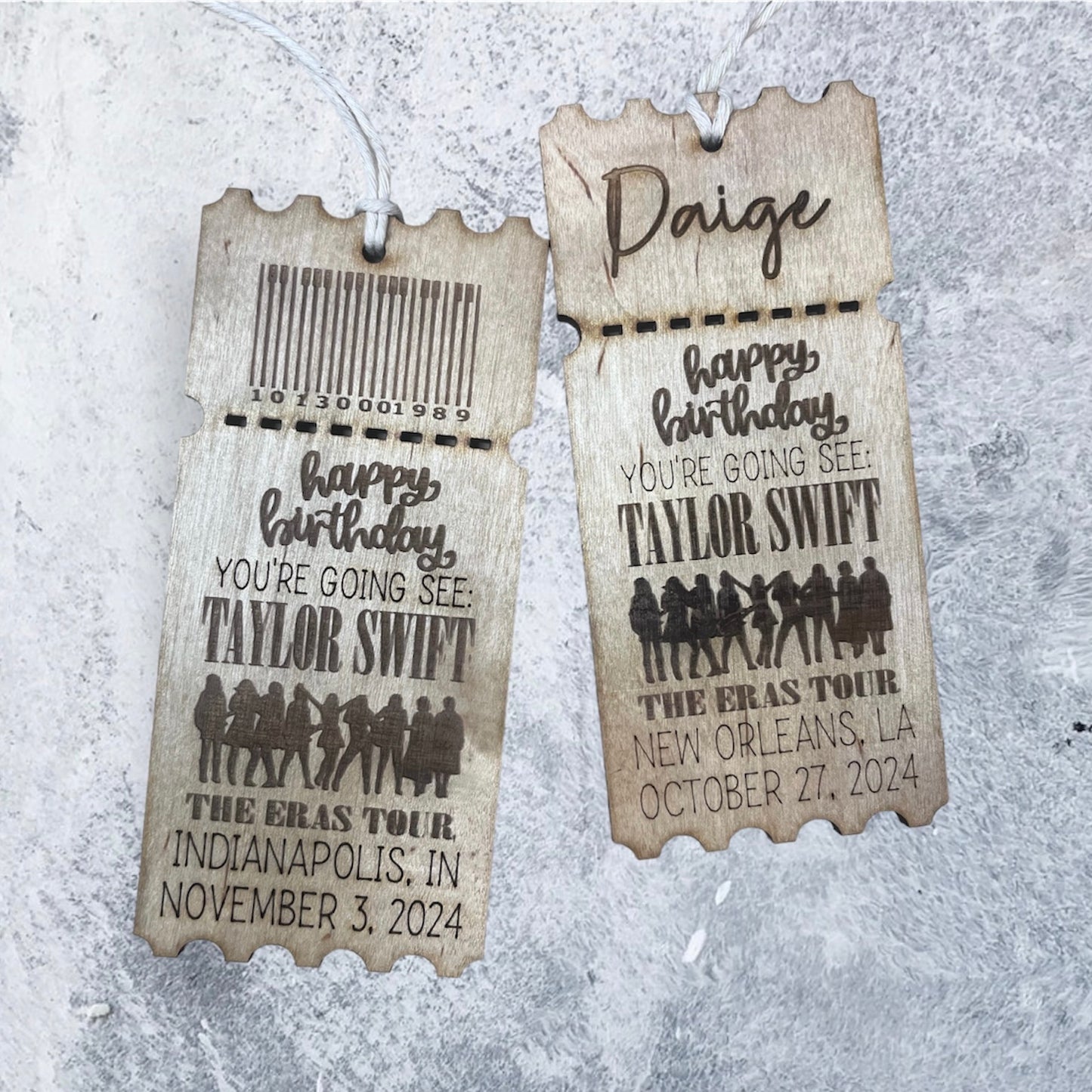 Eras Tour - Engraved Ticket