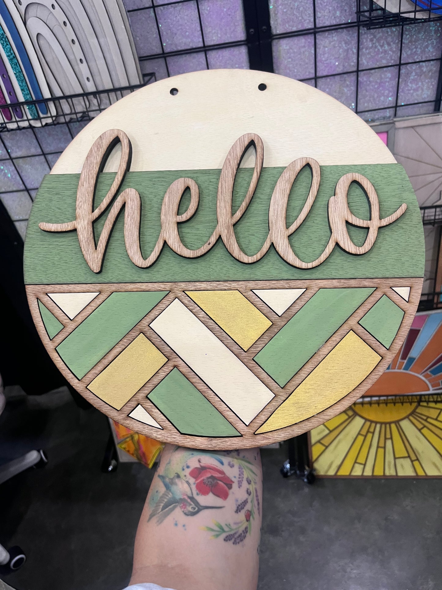 Geometric “Hello” DIY Kit