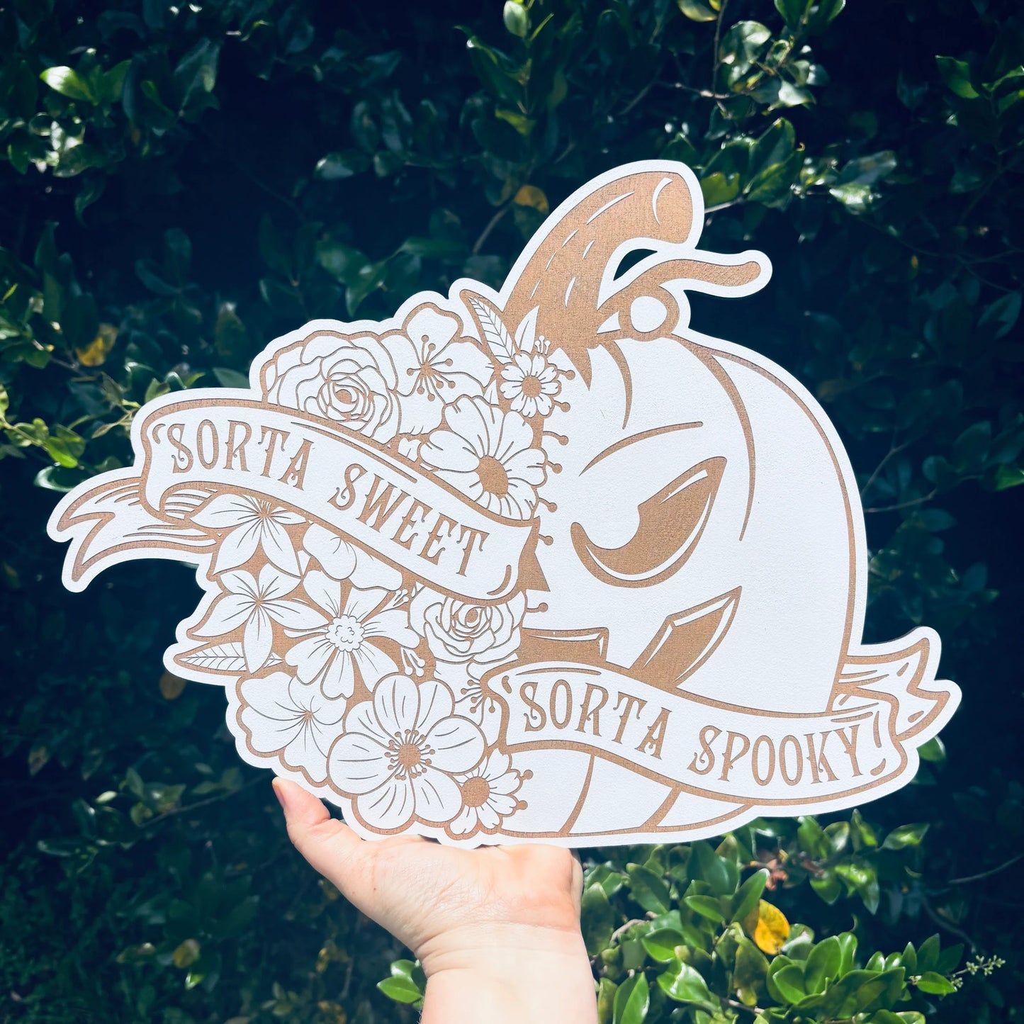 Sorta Sweet, Sorta Spooky Sign| Spooky Season Decor | Spooky Season Sign