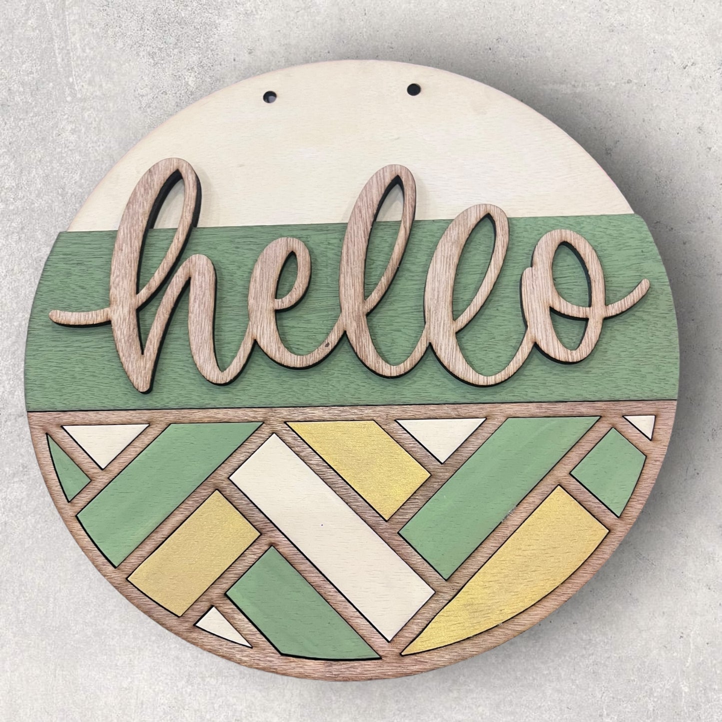 Geometric “Hello” DIY Kit