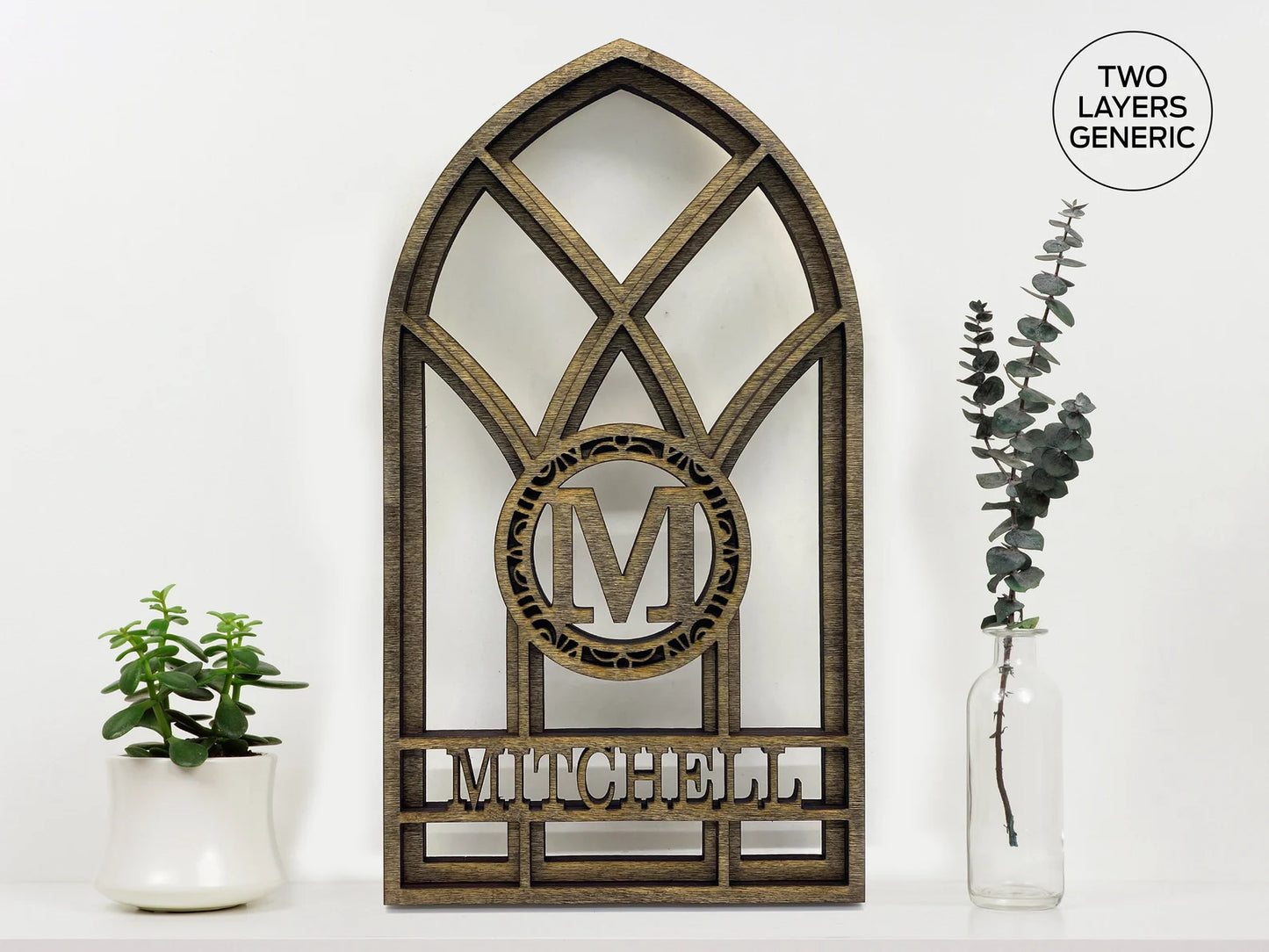 Arched Window Monogram