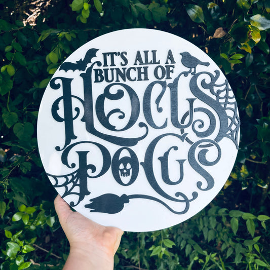 Hocus Pocus Sign | Spooky Season Halloween Sign | Spooky Season Decor | Spooky Vibes Wall Art