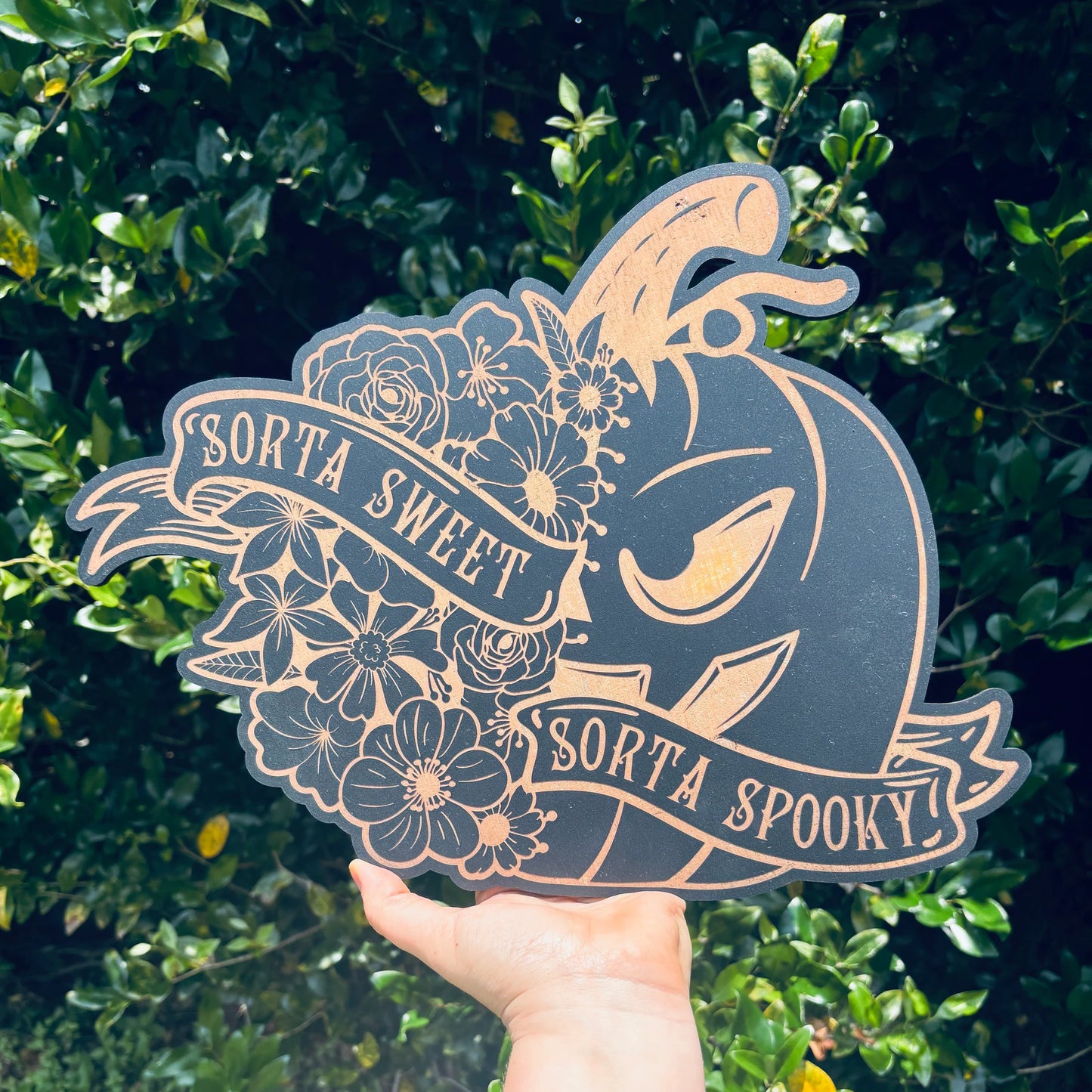 Sorta Sweet, Sorta Spooky Sign| Spooky Season Decor | Spooky Season Sign