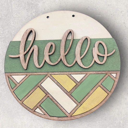 Geometric “Hello” DIY Kit