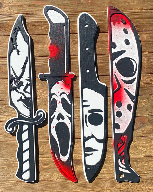 Horror Knives Wall Décor | Scary Movie Friends Decorations