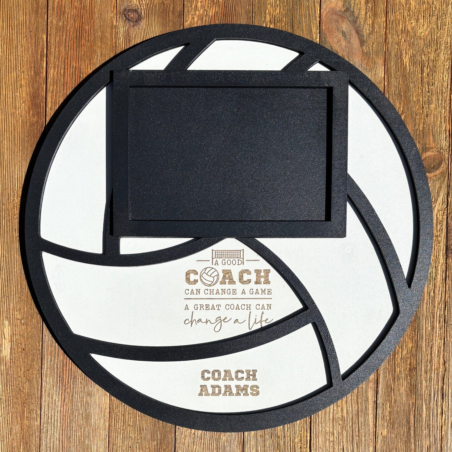 Custom Volleyball Coach Photo Frame | Personalized Sports Wall Hanging | Volleyball Team Gift | Volleyball Picture Frame