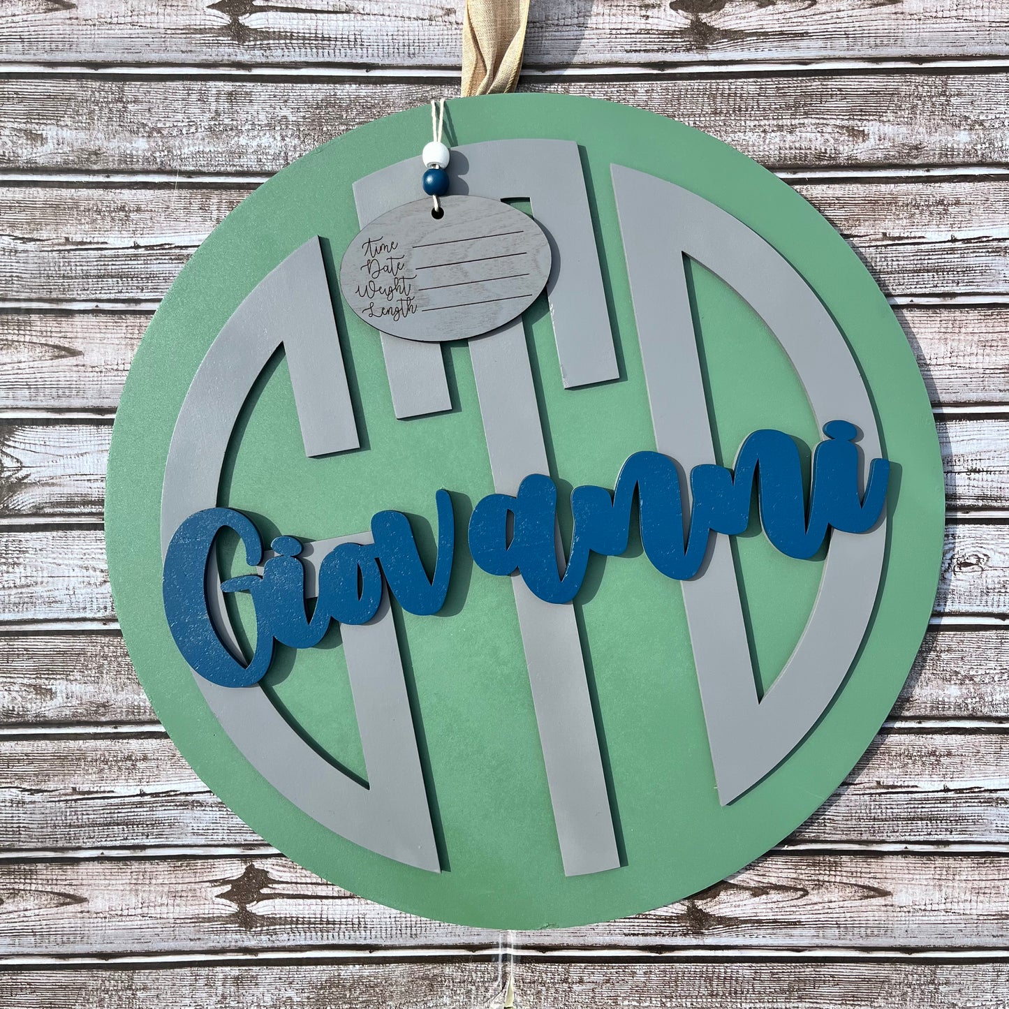 CUSTOM Monogram Sign